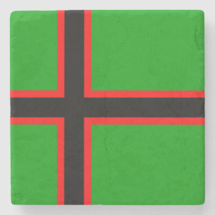 Nationalflagge Kareliens Steinuntersetzer