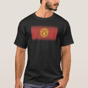 Nationalflagge kirgisisches Andenken für Männer T-Shirt