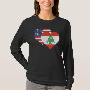 Nationalflagge Libanon Souvenir für Männer Frauen T-Shirt