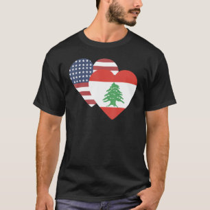Nationalflagge Libanon Souvenir für Männer Frauen T-Shirt