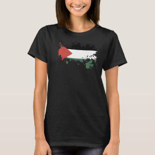 Nationalflagge palästinensisches Souvenir für Frau T-Shirt