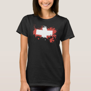 Nationalflagge Schweizer Souvenir für Männer, die T-Shirt