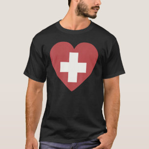 Nationalflagge Schweizer Souvenir für Männer Fraue T-Shirt