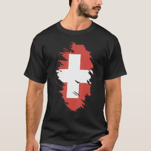 Nationalflagge Schweizer Souvenir für Männer Fraue T-Shirt