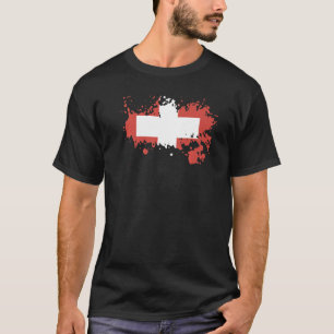 Nationalflagge Schweizer Souvenir für Männer T-Shirt