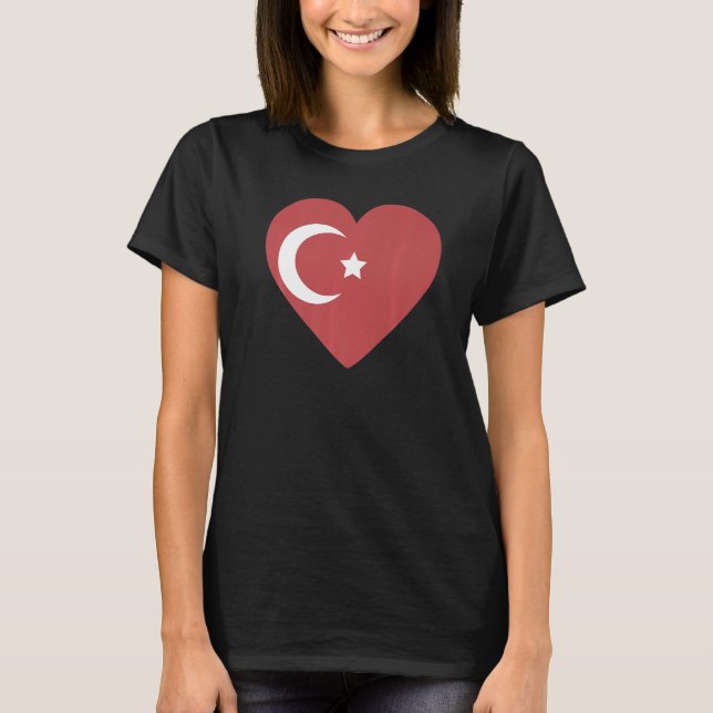 Nationalflagge Souvenir der Türkei für Frauen 3 T-Shirt (Vorderseite)