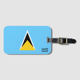 Nationalflagge St. Lucia Patriotic Gepäckanhänger