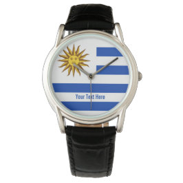 Nationalflagge Uruguays Armbanduhr
