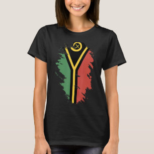Nationalflagge Vanuatu-Souvenir für Männer 3 T-Shirt