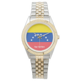 Nationalflagge Venezuelas Armbanduhr