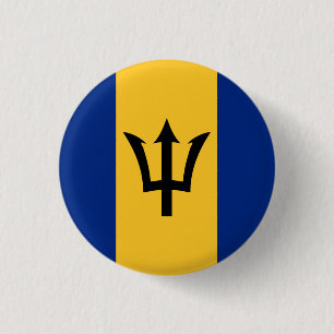 Nationalflagge von Barbados Button