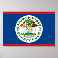Nationalflagge von Belize