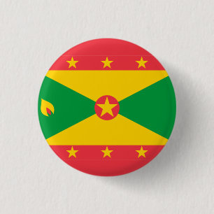 Nationalflagge von Grenada Button