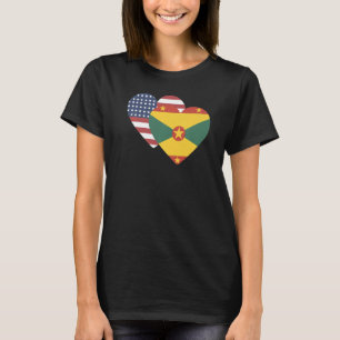 Nationalflagge von Grenada Souvenir für Männer Fra T-Shirt