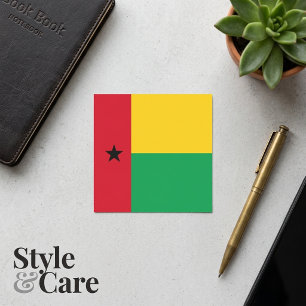 Nationalflagge von Guinea-Bissau Quadratischer Aufkleber