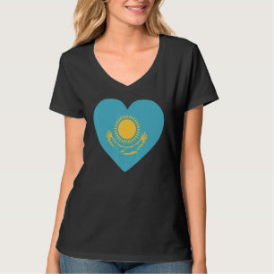 Nationalflagge von Kasachstan Souvenir für Männer T-Shirt