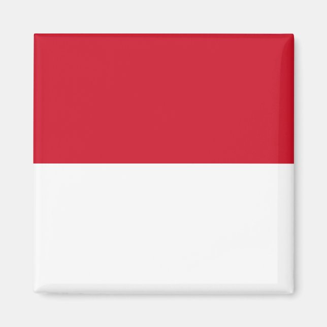 Nationalflagge von Monaco Magnet (Vorne)