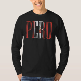 Nationalflagge von Peru Souvenir für Männer Frauen T-Shirt