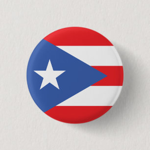 Nationalflagge von Puerto Rico Button