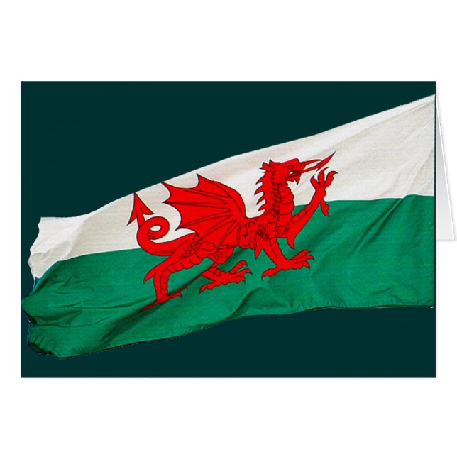 Nationalflagge Wales, Patriotischer Roter Drache (Vorderseite (Horizontal))
