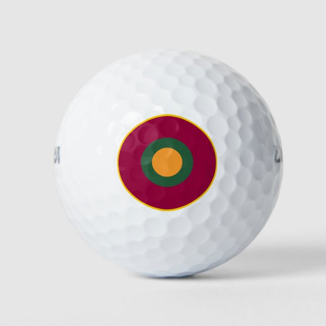 Nationalflaggensymbol in Sri Lanka Golfball (Vorderseite)