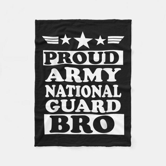 Nationalgarde der Proud-Armee Bruderlandschaft Fleecedecke (Vorderseite)
