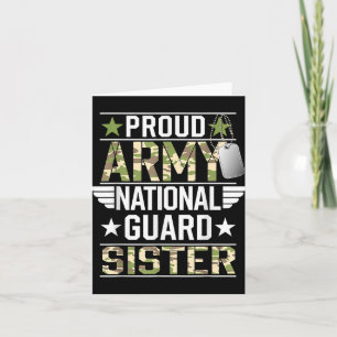 Nationalgarde der Proud-Armee Sister Veterans Day Karte