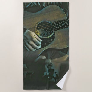 Nationalgitarrengeschenk Strandtuch