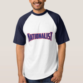 Nationalist - rotes weißes und blau T-Shirt