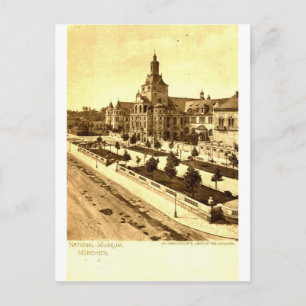Nationalmuseum München Deutschland 1924 Vintage Postkarte