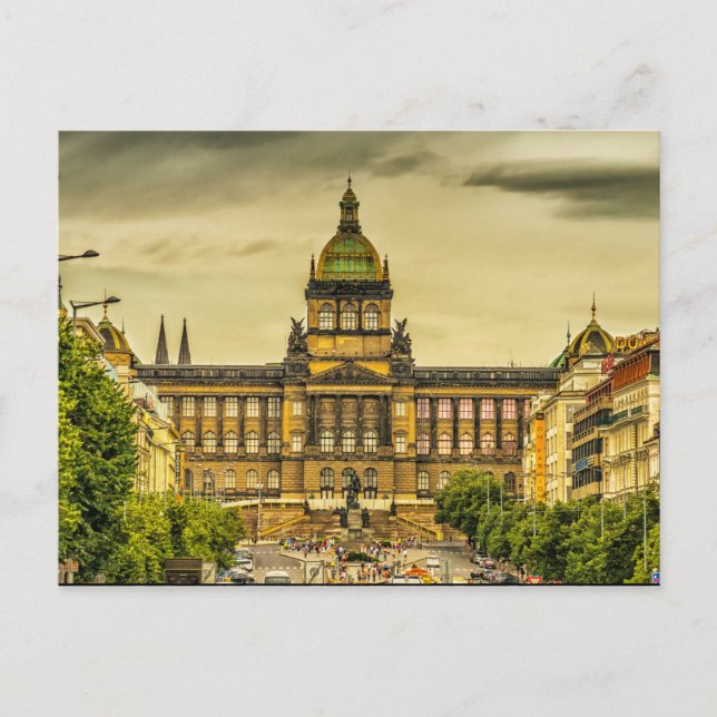 Nationalmuseum Prag Postkarte (Vorderseite)