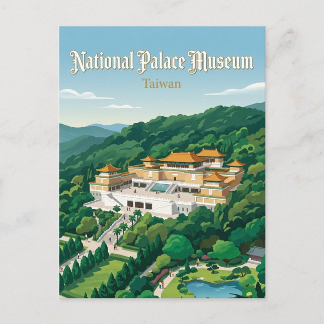 Nationalpalastmuseum Taiwan Postkarte (Vorderseite)