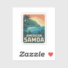 Nationalpark-Abzeichen von Amerikanisch-Samoa Aufkleber