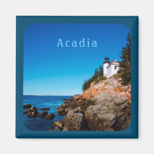 Nationalpark Acadia Bass Harbour Leuchtturm Magnet