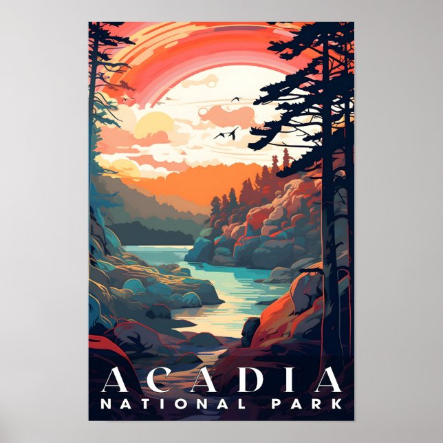 Nationalpark Acadia, Nationalparks Mauerplakat Poster (Vorne)