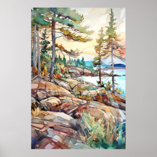 Nationalpark Acadia Poster