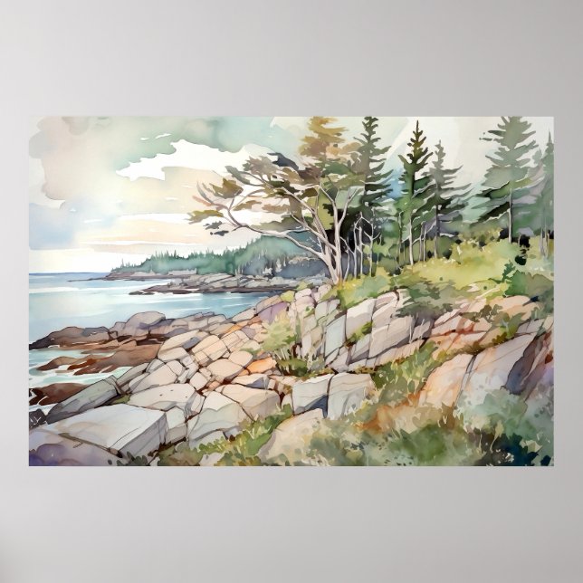 Nationalpark Acadia Poster (Vorne)