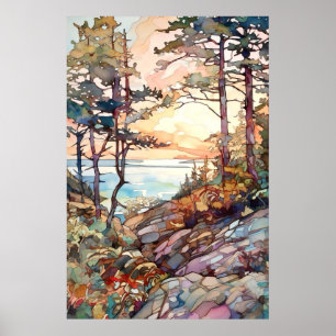 Nationalpark Acadia Poster