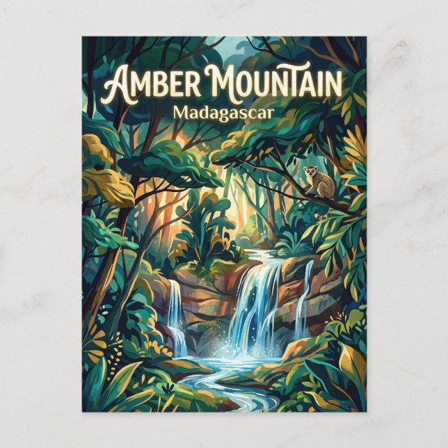 Nationalpark Amber Mountain Madagaskar Postkarte (Vorderseite)