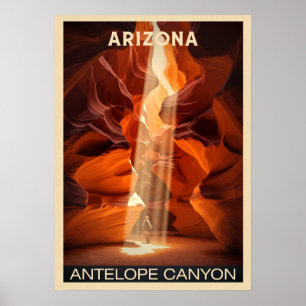 Nationalpark Antelope Canyon in Arizona V02 Poster