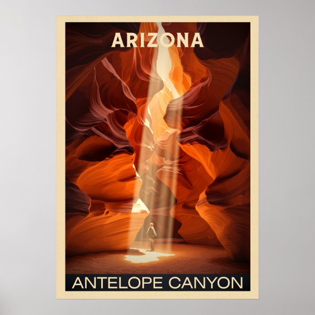 Nationalpark Antelope Canyon in Arizona V02 Poster (Vorne)