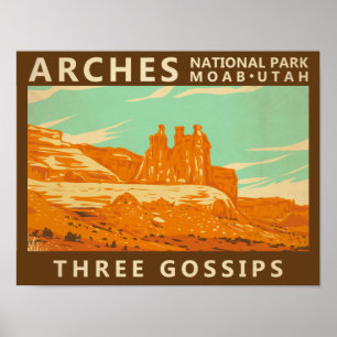 Nationalpark Arches Hoch über der Leventina Poster