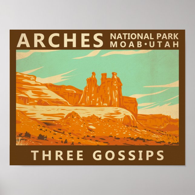 Nationalpark Arches Hoch über der Leventina Poster (Vorne)