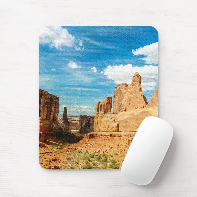 Nationalpark Arches Naturschutzgebiet Landschaft Mousepad (Mit Mouse)