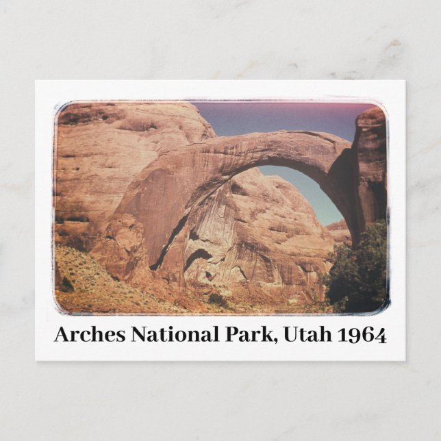 Nationalpark Arches Utah 1964 Postkarte (Vorderseite)