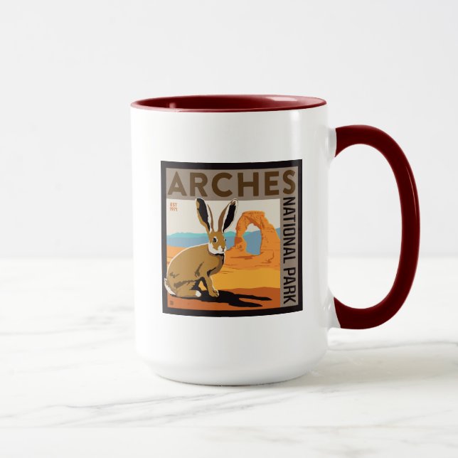 Nationalpark Arches, Utah | Kaninchen Tasse (Rechts)
