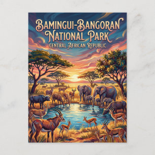 Nationalpark Bamingui-Bangoran Postkarte