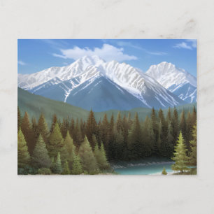 Nationalpark Banff, Alberta, Kanada. Feiertagspostkarte