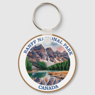Nationalpark Banff Aquarellmalerei Schlüsselanhänger