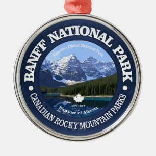 Nationalpark Banff (C) Silbernes Ornament